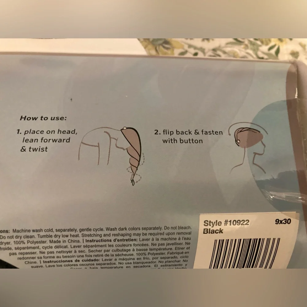 New Soft Loft 9x30 Hair Wrap Ultra Absorbent Dries Hair Quickly & Gently